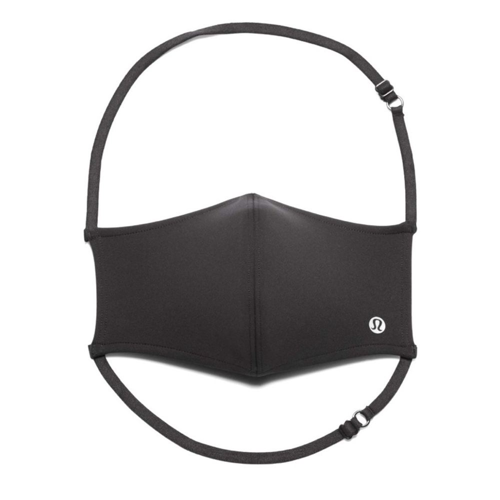 Lululemon Double Strap Face Mask Black New